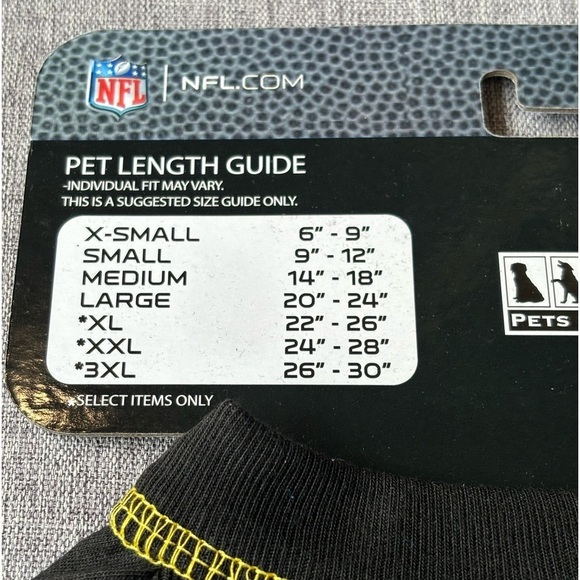 Pets First NFL Pittsburgh Steelers T-Shirt, Small - Picture 4 of 6